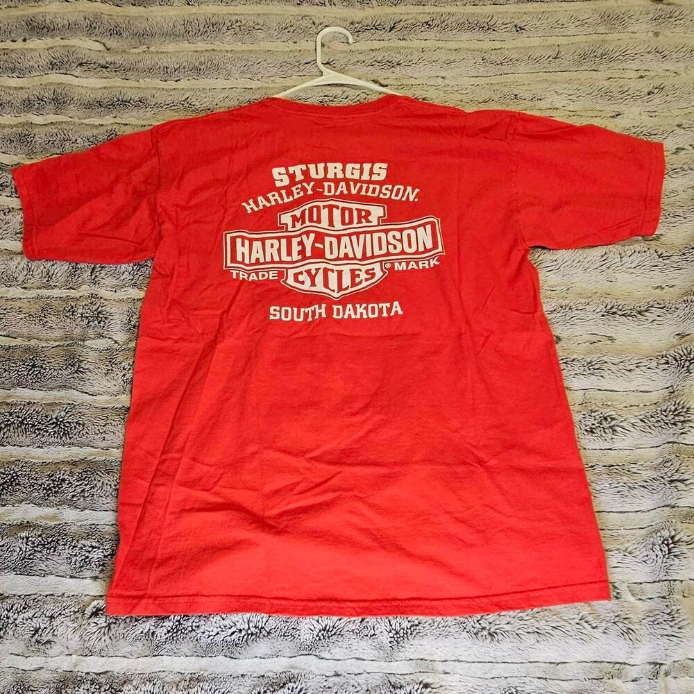 Harley-davidson Men's Red T-shirt